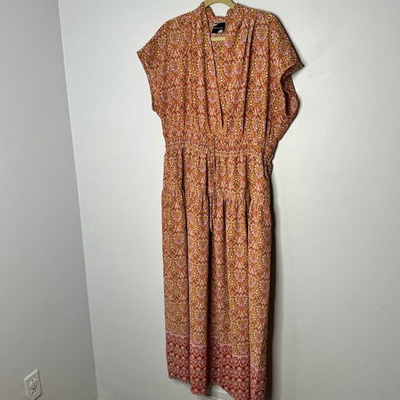 Maison Tara drawstring dress size 14W - Picture 2 of 6